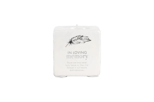 In Loving Memory Memorial Candle Holder Tealight Plaque