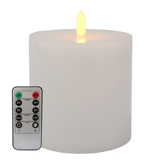 LED Battery Pillar Candle 10x10