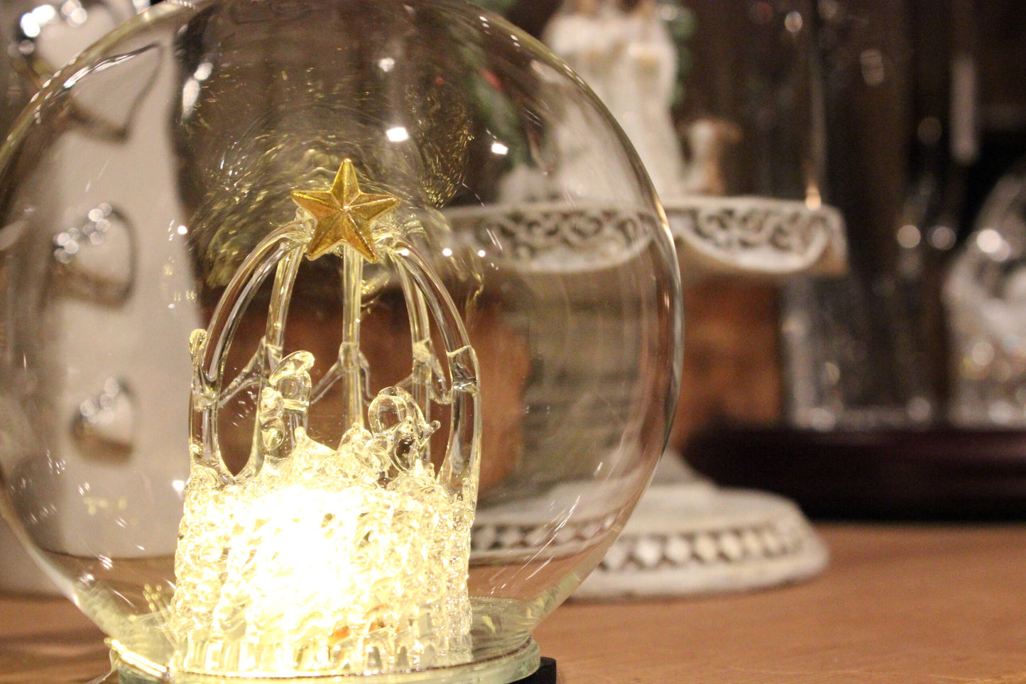 Glass Nativity Dome