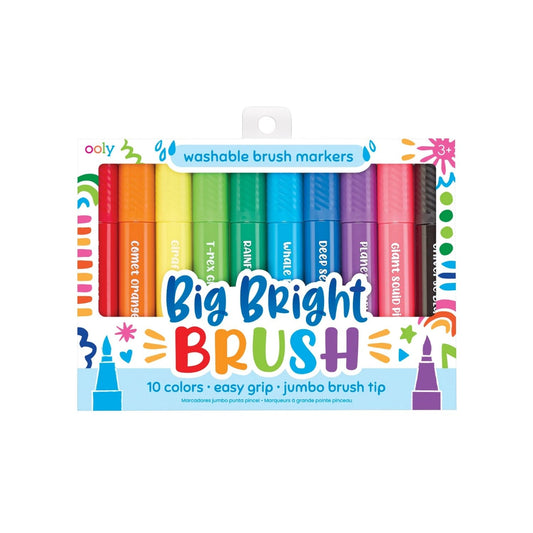 Big Bright Brush Markers - Set of 10