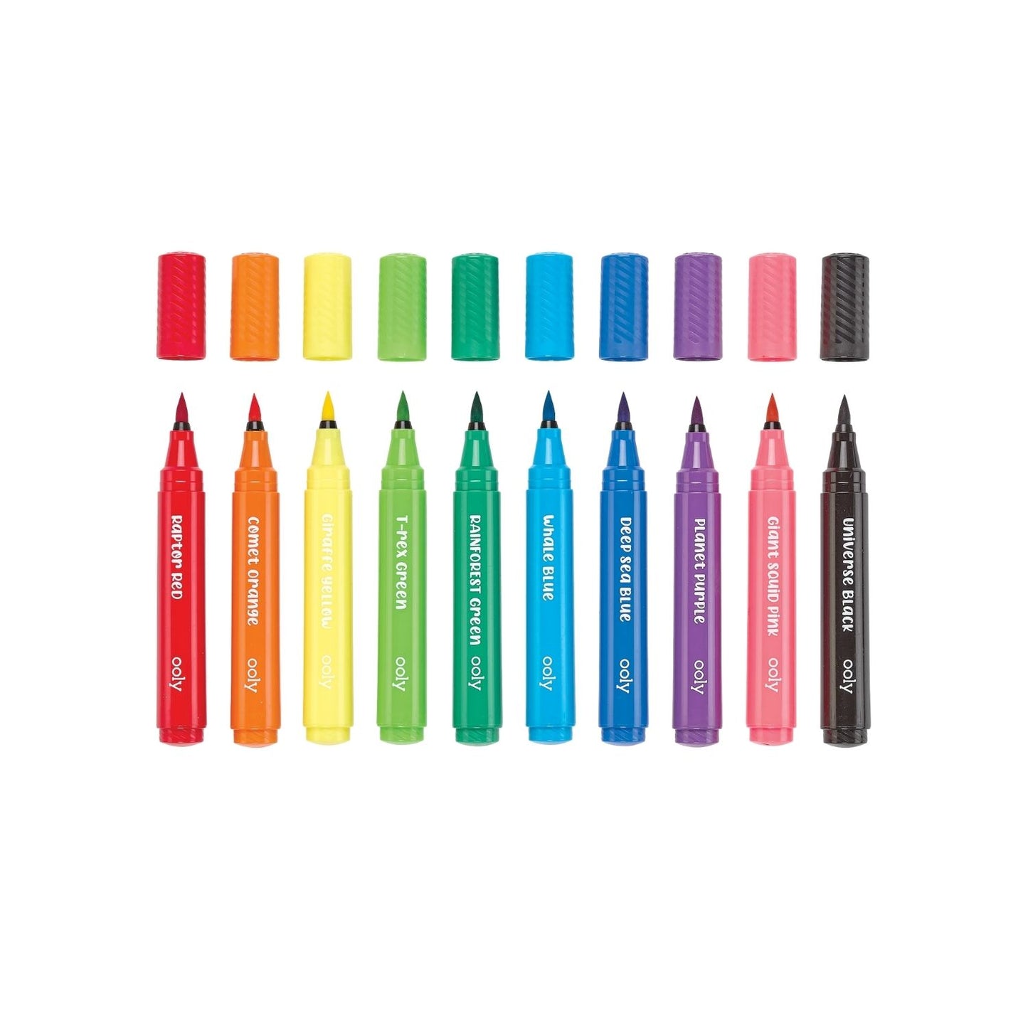 Big Bright Brush Markers - Set of 10