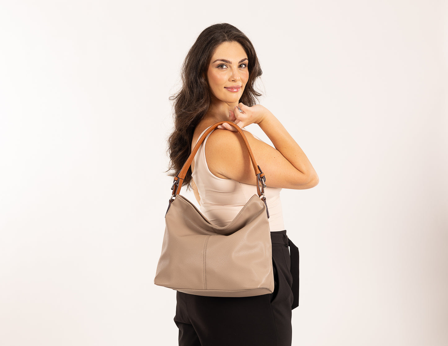 Sassy Duck Tegan Shoulder Bag - Mushroom