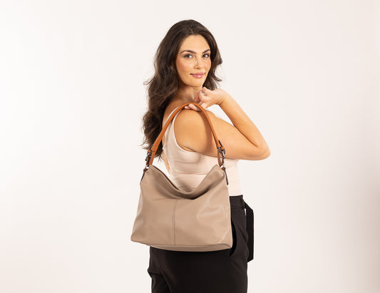 Sassy Duck Tegan Shoulder Bag - Mushroom