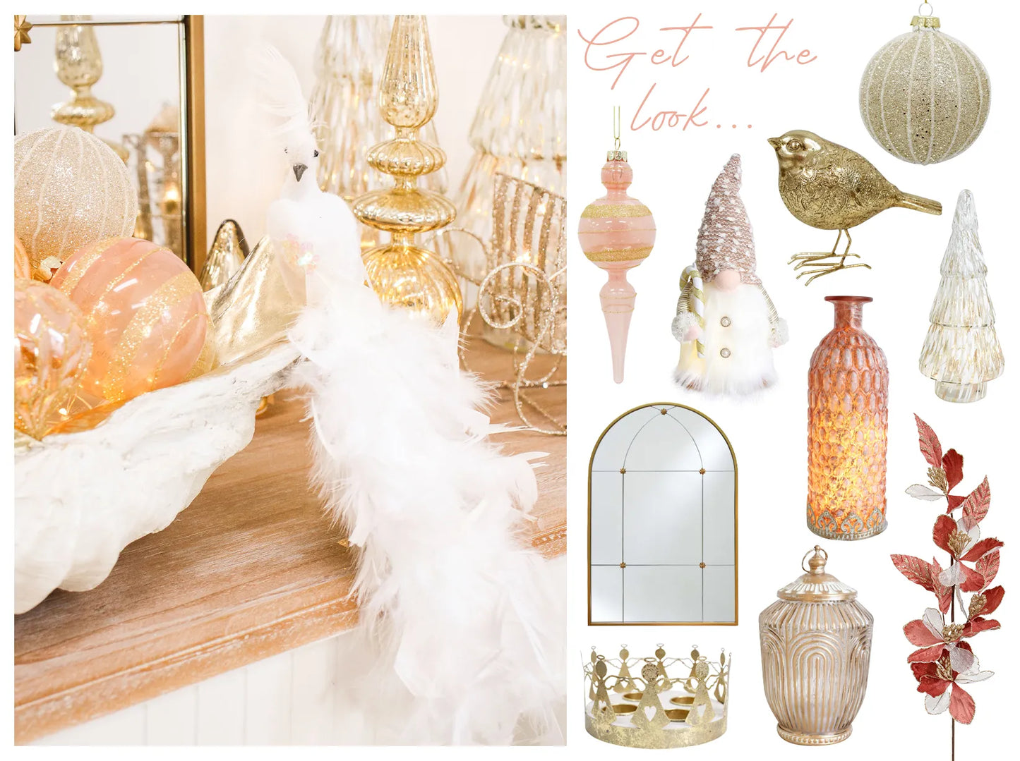 Glass finnial Top Champagne Led