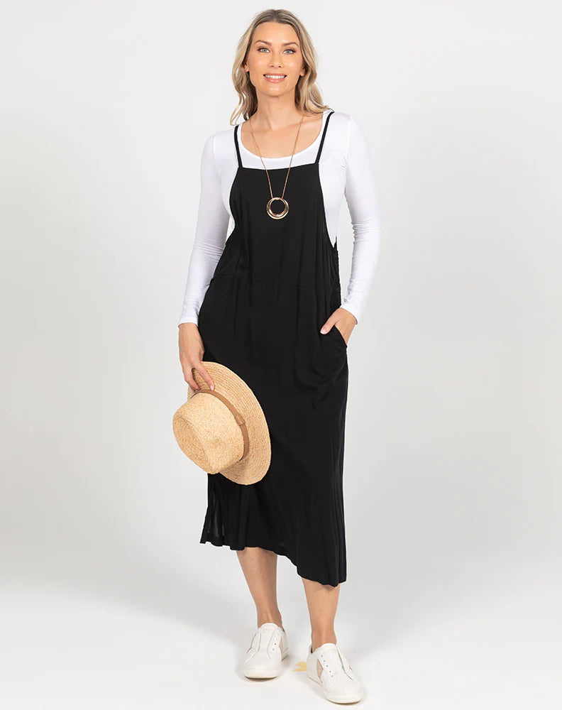 Apron Dress -Black