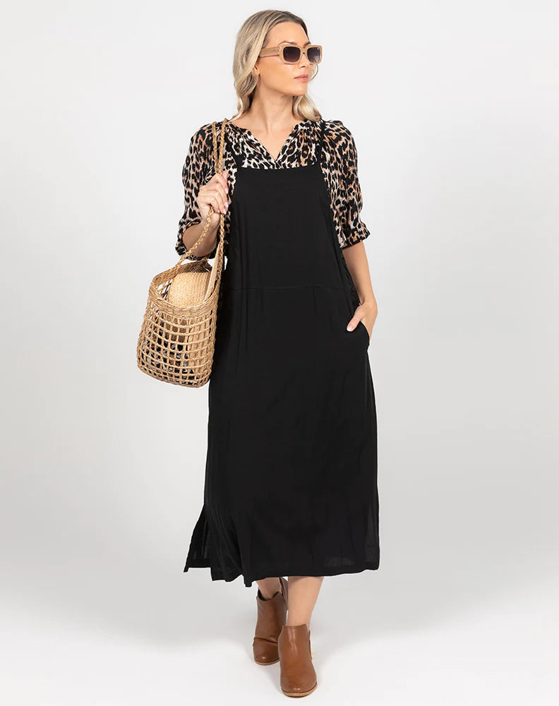 Apron Dress -Black