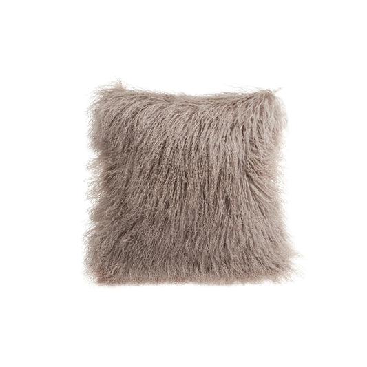 Tibetan Sheepskin Cushion • Birch