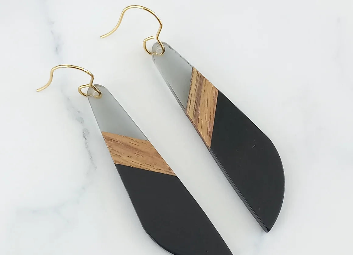 Baxter Black Earrings