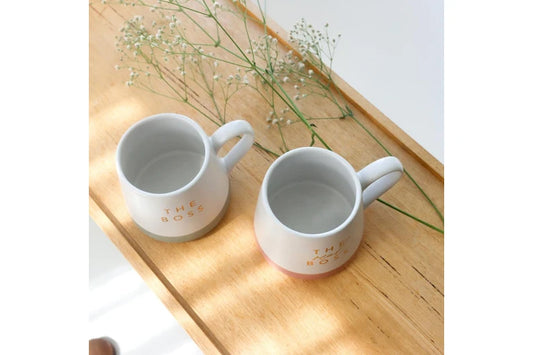 2pc Splosh Wedding Boss 440ml Ceramic Mug Cup Set