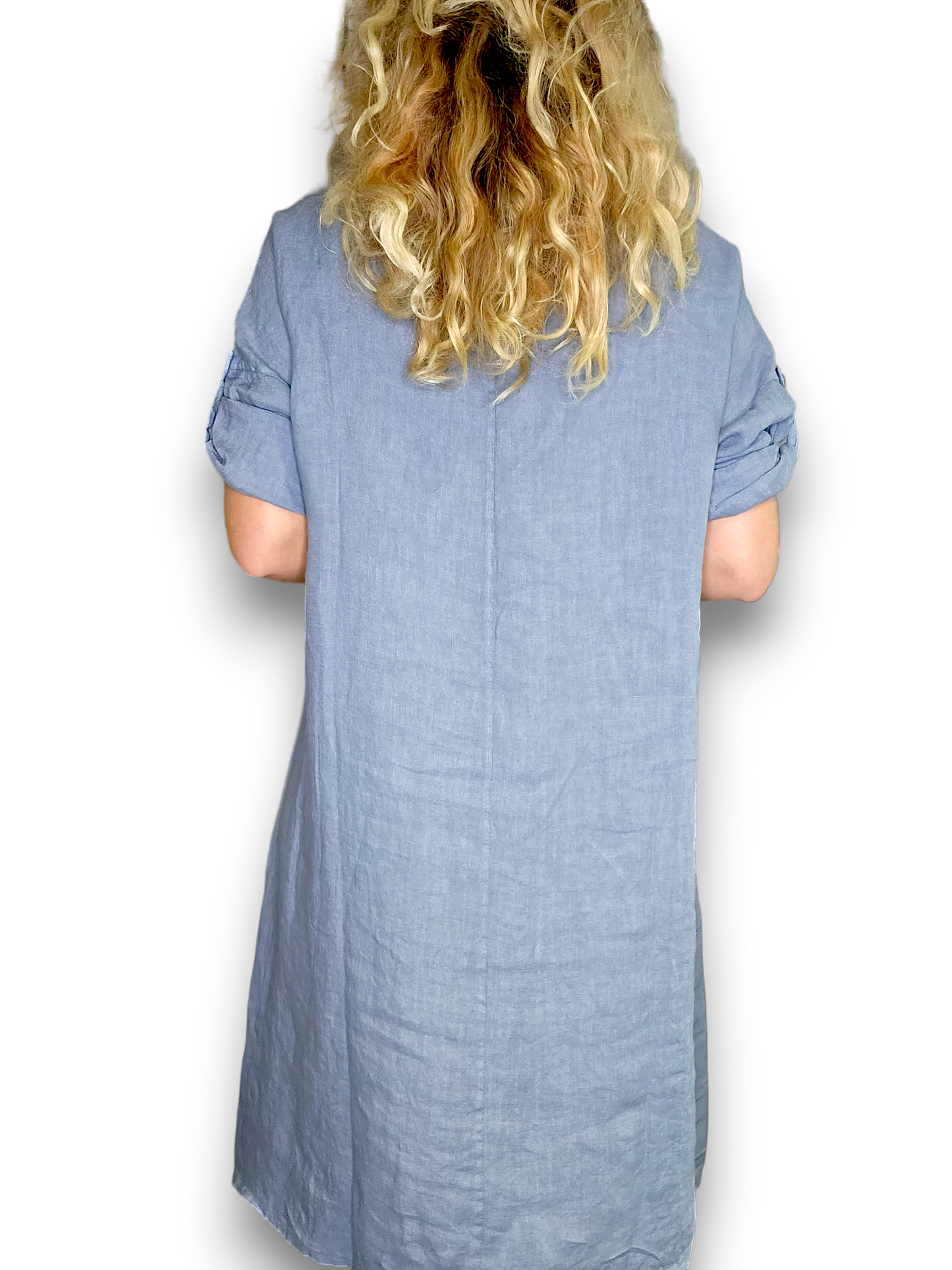 Helga May Front Button Dress | Petrol