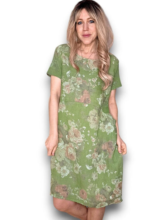 Ivy Green Scarlett Rose Jungle Dress