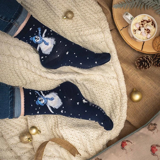 Wrendale Designs, Winter Wonderland Socks - Size 4 - 7