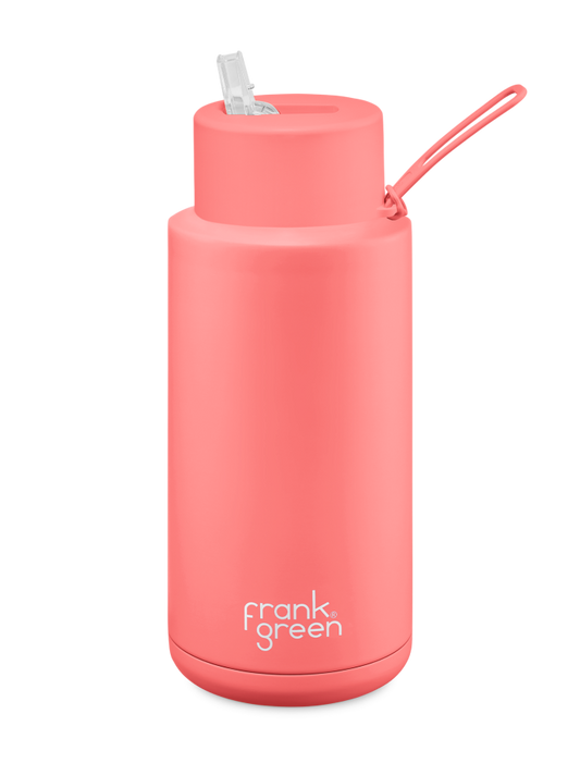 Limited Edition Ceramic Reusable Bottle - 34oz | Sweet Peach