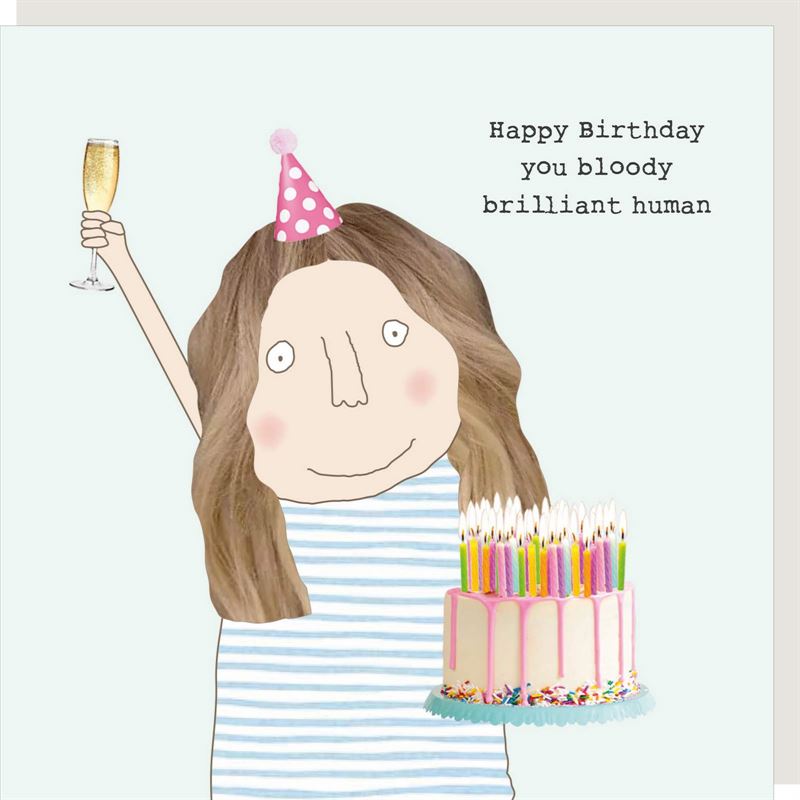 Rosie Made A Thing - Brilliant Human - Humour Card