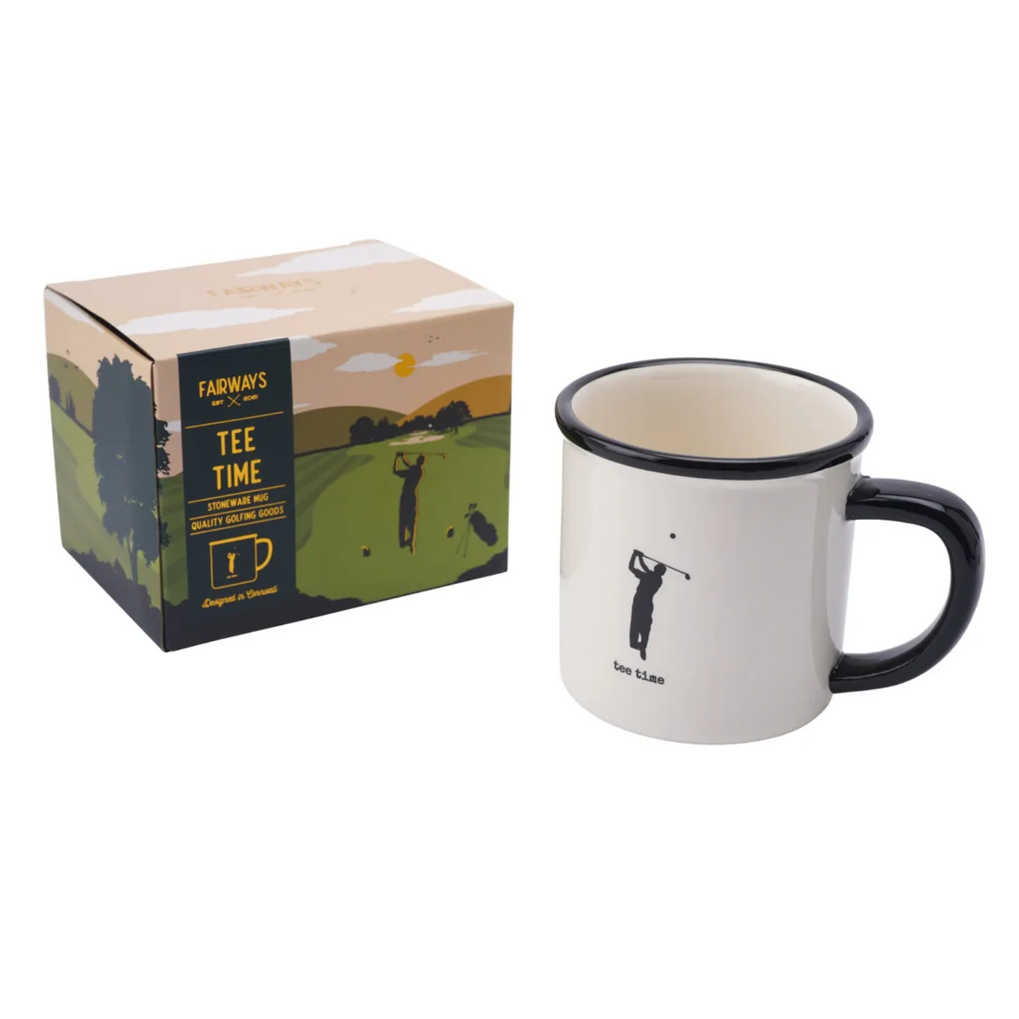 Tee Time stoneware mug