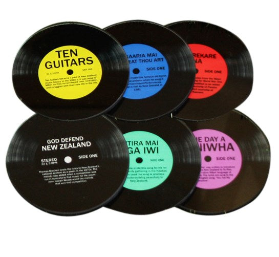 Kiwi Record Coasters