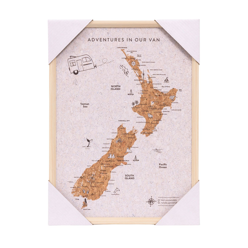 Caravan New Zealand Travel Map