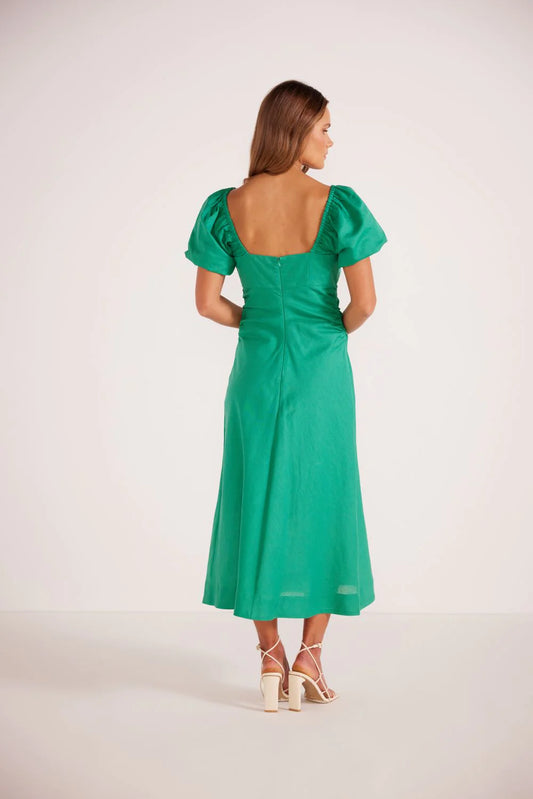 Nalani Ruched Midi Dress