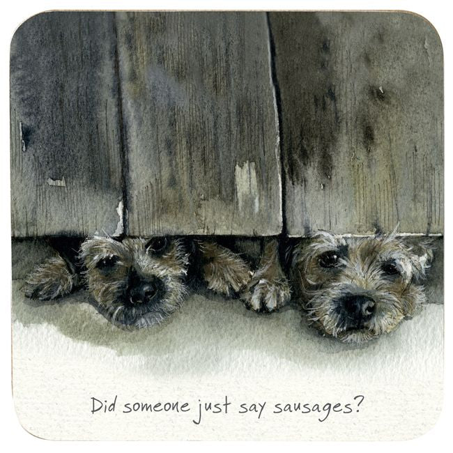 Little Dog Laughed - Borders Sausage - Coaster