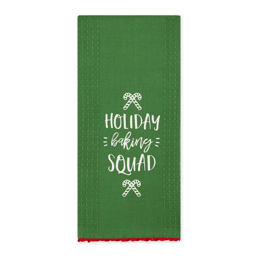 Christmas Baking Embellished Dishtowels