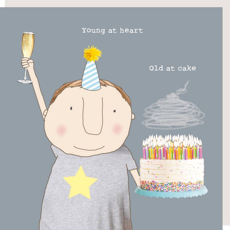 Rosie Made A Thing - Old At Cake Boy - Birthday Card