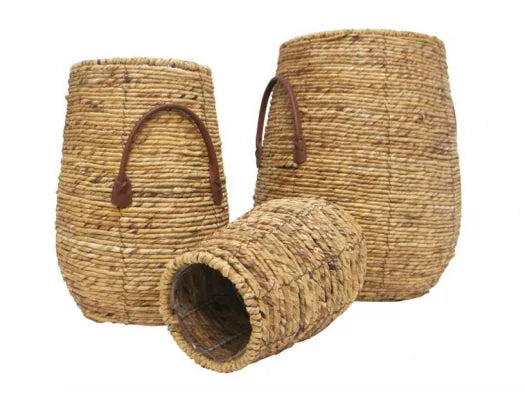 Scooter Woven Basket Planters