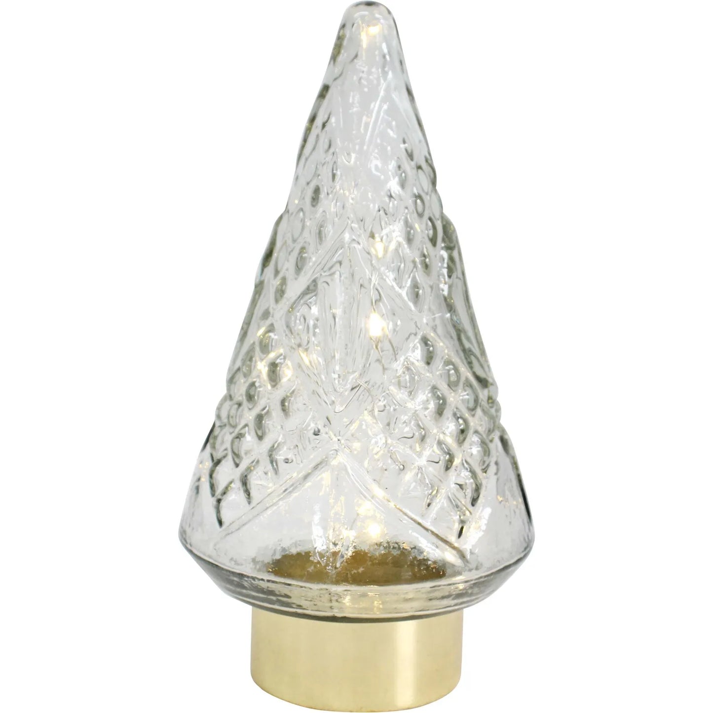 Glass Vintage Xmas Tree Med