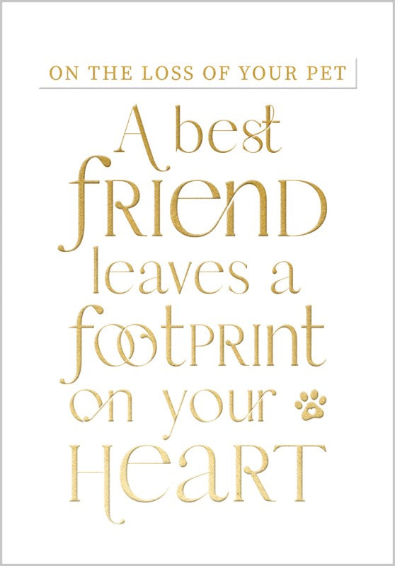 Pet Sympathy Card