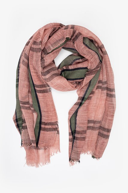 Peony Check Scarf