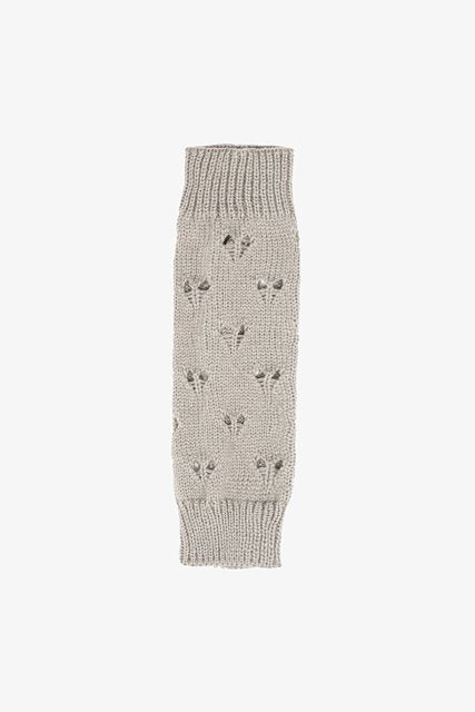 Eyelet Fingerless Gloves | Grey