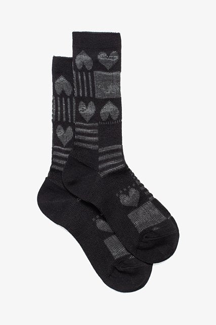 Black Heart Club Sock