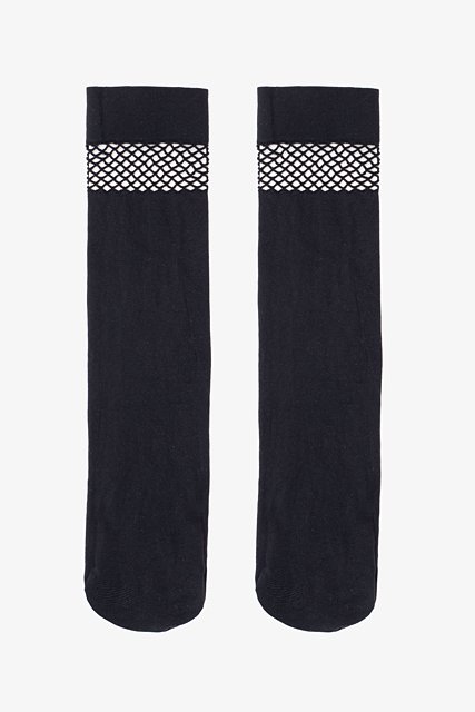 Black Net Top Stocking