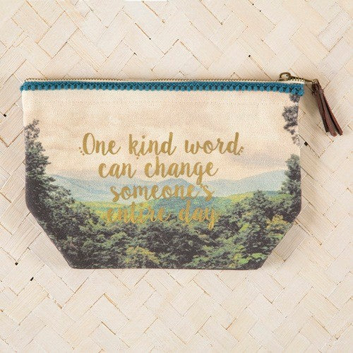 Cosmetic Canvas Pouch | One kind Word