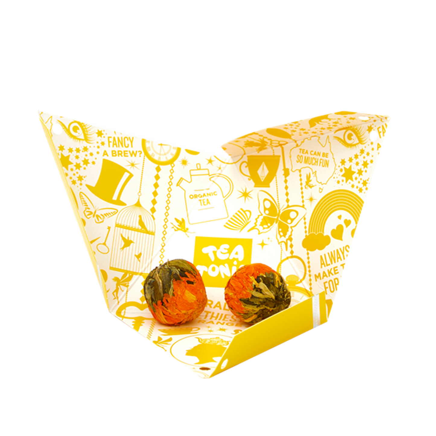 TT GOLDEN FORTUNE TEA BALLS GREEN TEA - 2 PER BOX