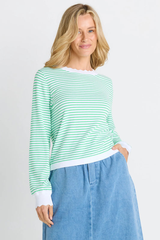 Scallop Knit Sweater