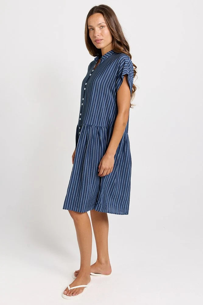 Sandy Dress Blue Stripe