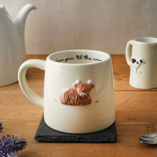 Bramble Farm Highland Cow Stoneware Mug
