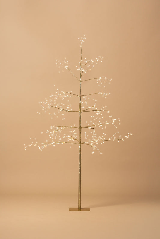 Medium Champagne Arctic Birch Seed Light Tree