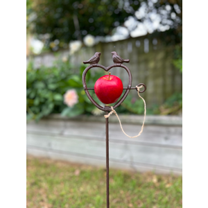 Bird Feeder Heart On Stick 94cm