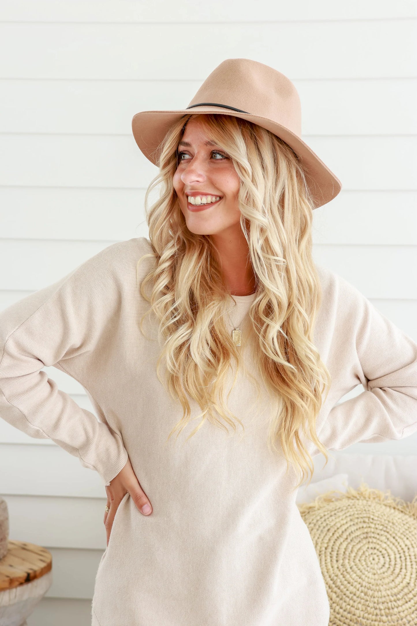 The Panama hat | Camel