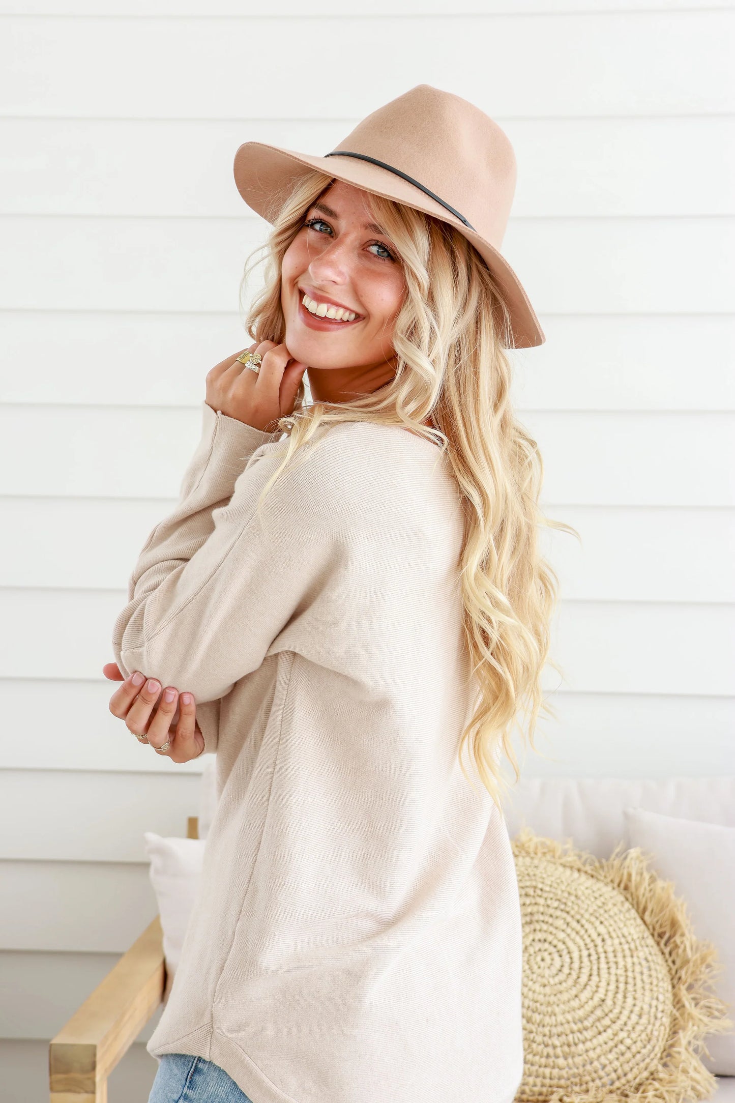 The Panama hat | Camel