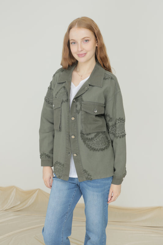 SAGE COTTON JACKET