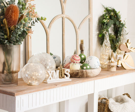 Glass Ball Crackled Clear | Large