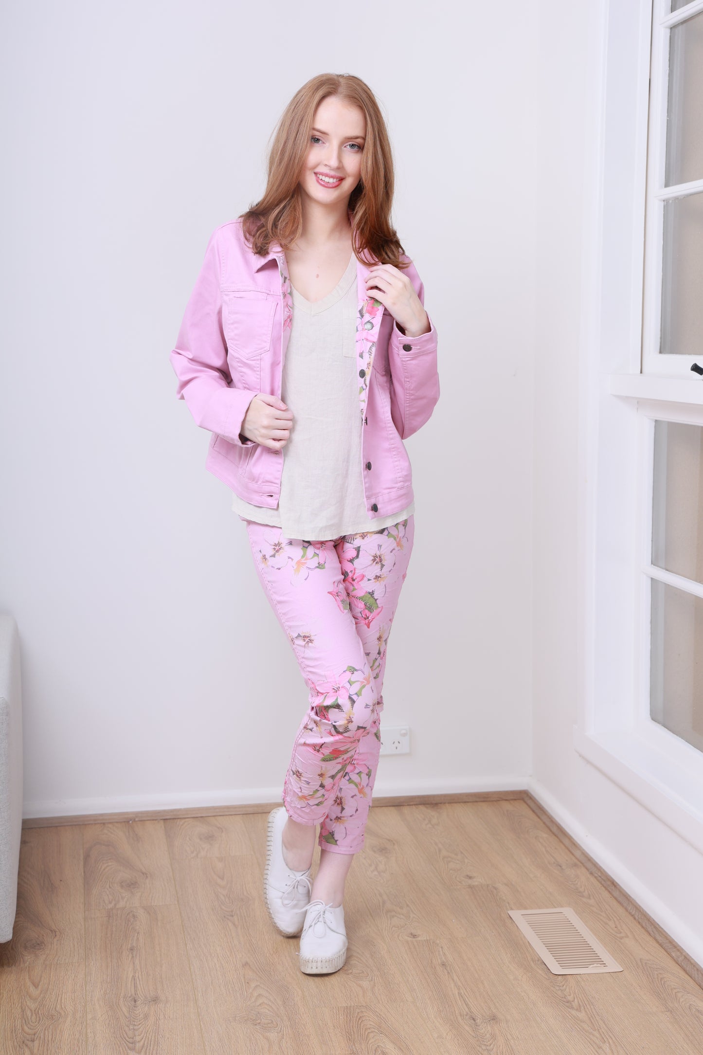 Reversable Jeans Pink