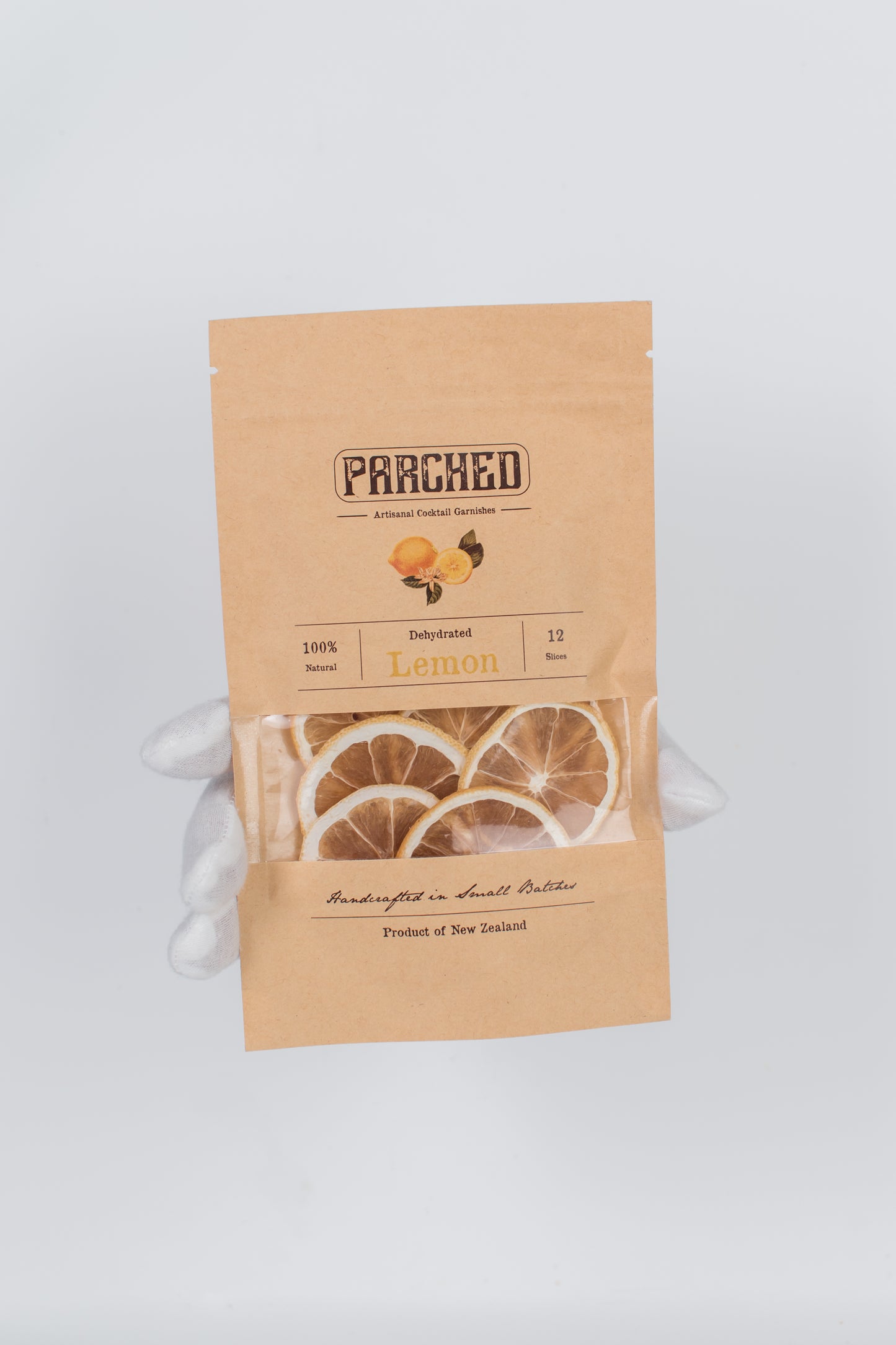 Parched Dehydrated Lemon - Window Pouch (12 slices)