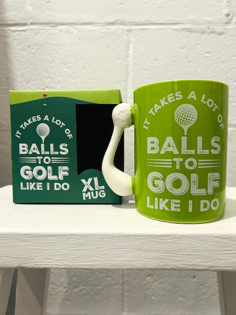 Golf Mug Takes A Lot Of Balls