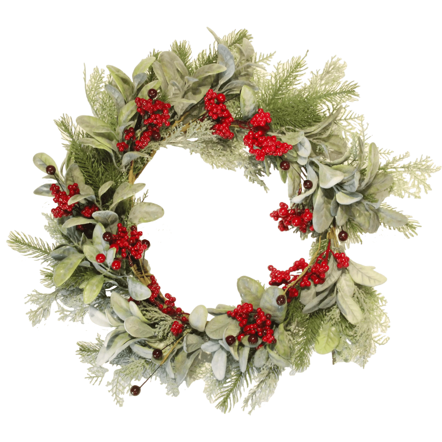 Wreath – Red and Pale Green
