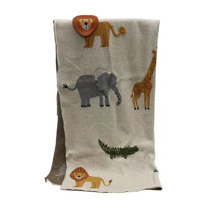 Cotton Jungle 3D Throw 80x100cm