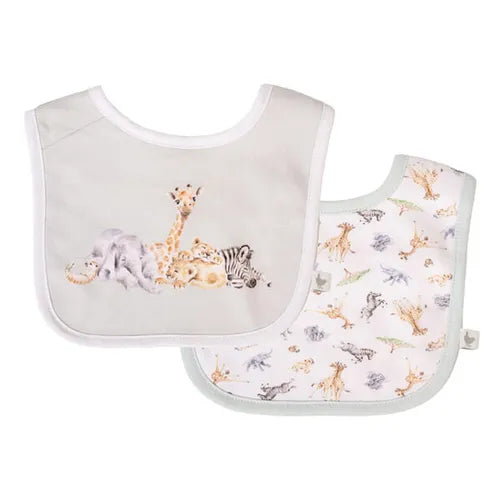 'Little Savannah' African Animal Bib Gift Set