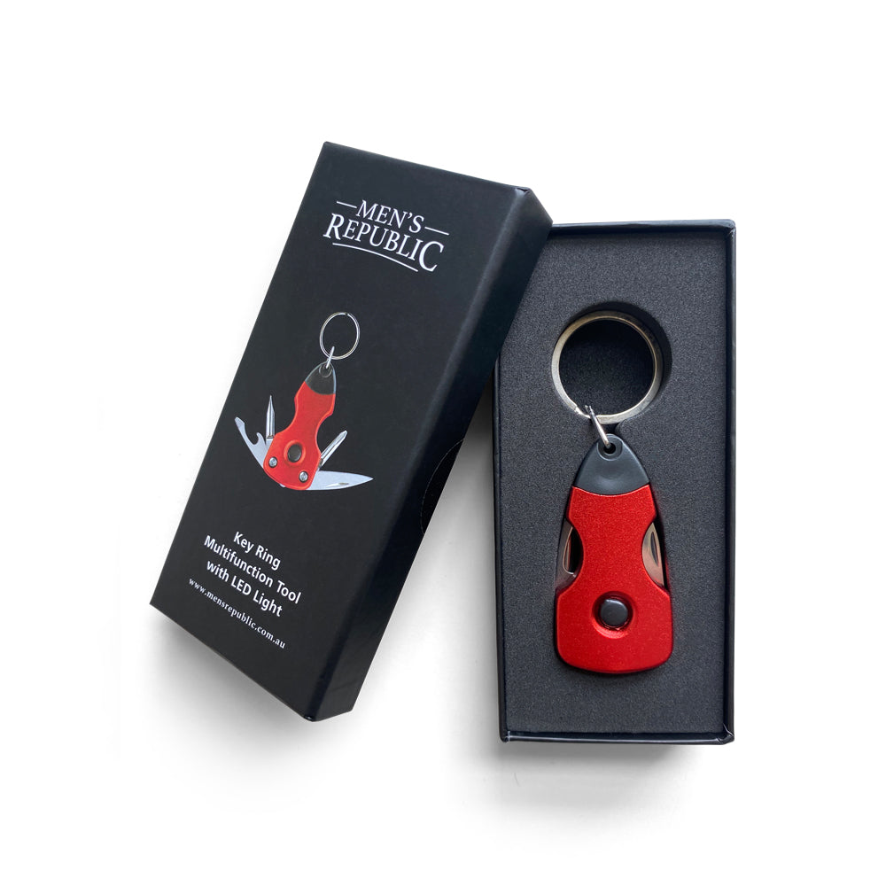 Men's Republic Key Ring Multi Tool - Red